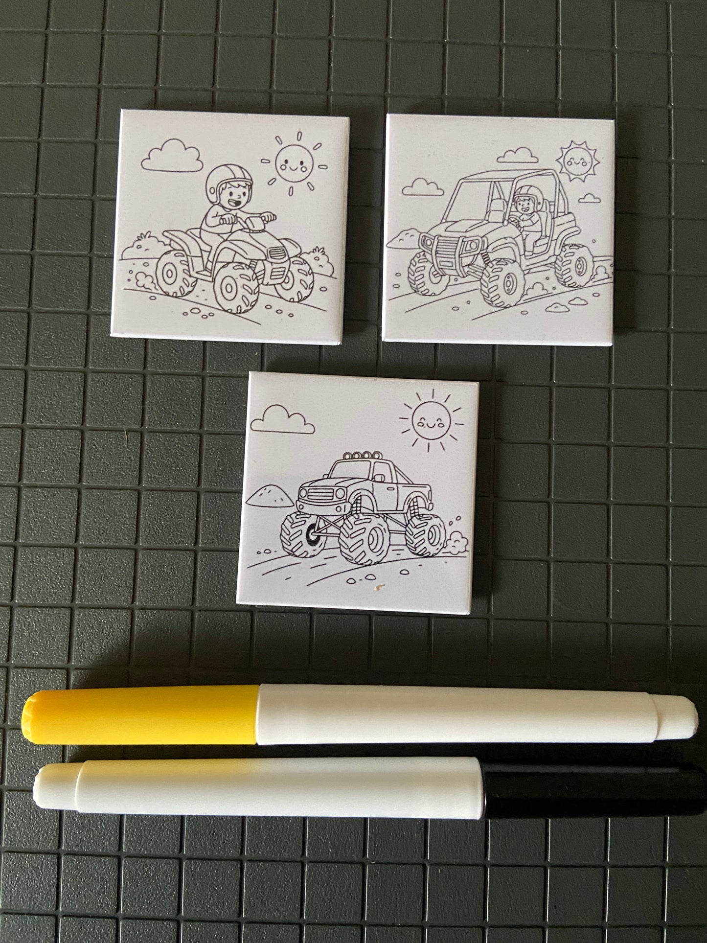 3 Pack Color Set With 2 Pens